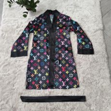 Silky Designer Brand Satin Robe Set With Bonnet