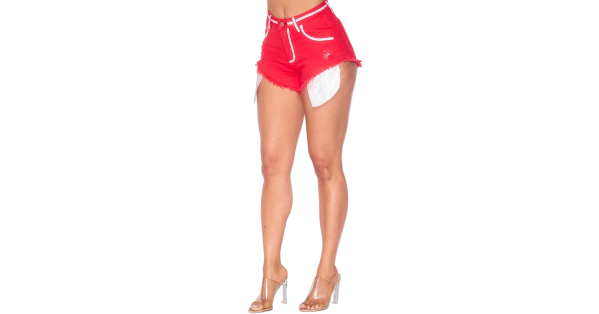 Buy DENIM SHORTS FEATURES FRONT CENTER BUTTON AND ZIPPER FOR 
